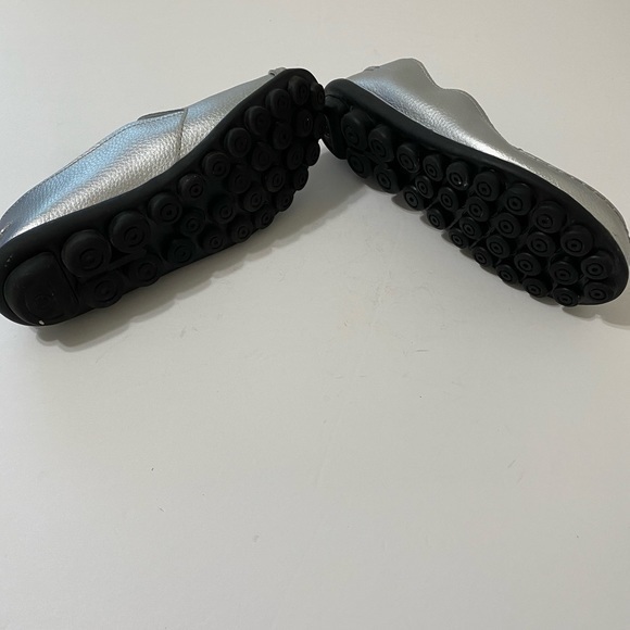 Silver Orthopedic Leather Flats Size 40 - Picture 12 of 12